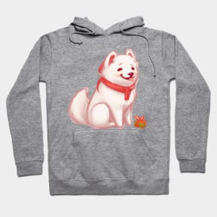 Cute Samoyed Drawing Hoodie